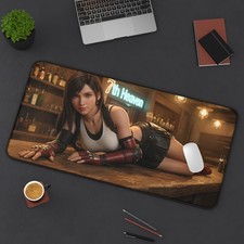 Tifa Lockhart Desk Mat, Final Fantasy VII Mouse Pad, RPG Heroine Desk Decor picture