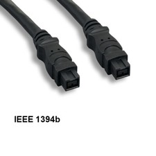 Kentek 10ft IEEE-1394b 9 Pin to 9Pin Firewire Cable 800Mbps for PC SUN iLink DV picture