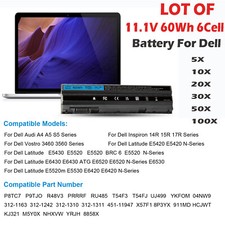 🧡LOT OF T54FJ 8858X 7420 Battery For Dell Latitude E5420 E6420 E6430 E6520 60WH picture