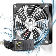 120mm Waterproof Fan with Speed Controller, IP67 12V Computer Fan with AC Plu... picture