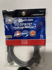 Monster 140277-00, 7' Cat 6 Network Cable Datacom Brand New picture