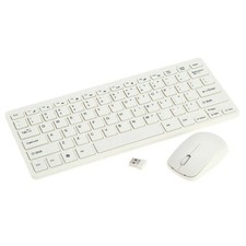 Wireless Keyboard & Mouse Combo for PC Laptop (White) picture