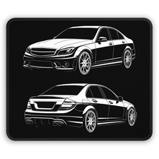 2008–2015 Mercedes-Benz C63 AMG (W204) Mouse Pad - Desk Pad Gift picture