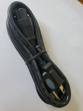 Power Cord Cable 3 Male Prong Standard PC Computer TV Monitor 6' Long Longwell picture