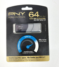 New PNY P-FD64GTBOP-GE Elite Turbo Attache 3.0 USB Flash Drive picture