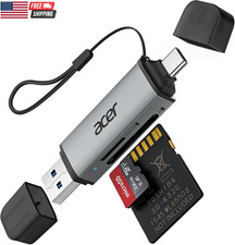 SD Card Reader USB C, Dual Slots USB 3.0 Type C to Micro SD Card Adapter, Memory picture