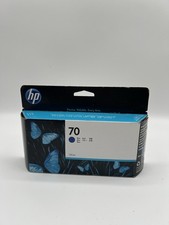HP 70 Blue DesignJet Ink 130ml C9458A TONER Genuine OEM Sep 2018 picture