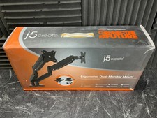 j5create Ergonomic Dual Monitor Mount JTSA102 🇺🇸✨🇺🇸✨ OPEN BOX READ picture