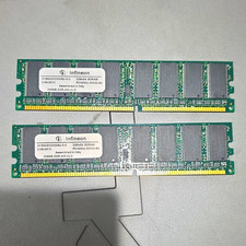 Infineon 2x256MB DDR1 SDRAM DIMM PC3200U CL3 184-Pin HYS64D32000GU-5-C picture