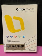 Microsoft Office Mac 2008 Special Media Edition New Sealed Promotional picture