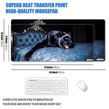 1pc XXL Extra Large Cool Black Panther Luxurious Full Diamond Premium Mouse Pa picture