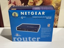 NETGEAR FR114P (4) Port Cable/DSL Router Prosafe Firewall Print Server 10/100 Mb picture