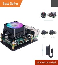 Plug-and-Play RGB CPU Cooler for Raspberry Pi 4B/3B+ - Enhanced Cooling in Style picture