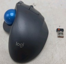 Logitech M570 Wireless Trackball Mouse With USB Dongle Receiver Tested Working picture