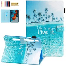 Galaxy Tab S8 Plus/S7 FE/S7 plus Case 12.4 Tablet,Multiple Angles Stand PU Leath picture