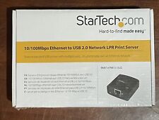StarTech 10/100Mbps Ethernet to USB 2.0 Network LPR Print Server #PM1115U2 picture