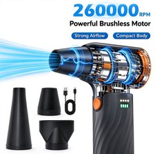 Cordless Electric Compressed Air Duster 260000RPM Powerful Computer Car Cleaning picture