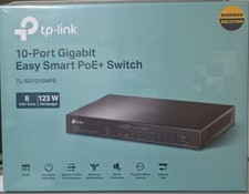 TP-Link TLSG1210MPE 10-Port Gigabit Easy Smart Switch 8-Port PoE+ - NEW IN BOX picture