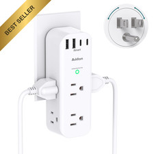 Surge Protector Wall Outlet Extender Multi Plug Outlet Rotating Plug Adapter picture
