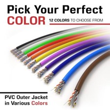 Dripstone  CAT6 CCA ETHERNET CABLE UTP 23AWG 550MHZ BULK WIRE 1000FT picture