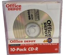 NEW Office Depot CD-R 10-pack 700MB/80 Min 1x-48x Recording Speed picture