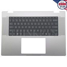 New Silver/Gray Palmrest Backlit Keyboard For HP ENVY X360 16-AC / 16-AD US picture