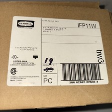 Lot Of 19 Hubbell IFP11W  1 Gang 1 Port White Faceplate NEW. 19pcs picture