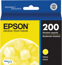 New Genuine Epson 200 Y Ink Cartridge Bag WorkForce WF-2540 XP Series XP-300 picture
