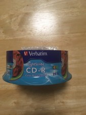 Lightscribe NEW Verbatim Digital CD-R 25 Pack Recordable Color Background SEALED picture