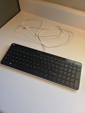 HP KBAH21 Wired USB Keyboard Full Size Numeric Keypad Black picture