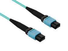 30m OM4 MTP TO MTP 12 Fibers Corning Fiber Trunk Cable Type B Multimode 50/12... picture