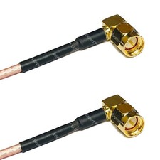 250 x 12 INCH SMA MALE ANGLE to SMA MALE ANGLE RG316 High Quality picture