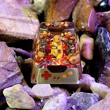 Chamander keycap, Custom pokemon resin keycap, Handmade Pokemon artisan key picture