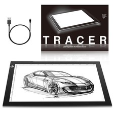ME456 A4 LED Light Box 9x12 Inch Pad Only 5mm Black Box,  picture