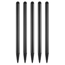 MECCANIXITY 5pcs 2 in 1 Phone Touch Screen Pen Resistive Stylus Black  picture