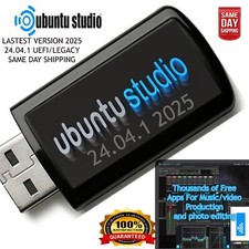 Ubuntu Studio 24.04.1 (2025) USB Bootable UEFI/LEGACY Fast Shipping California picture