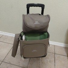 Genuine Respironics SimplyGo Chargers Car & Home W/ Rolling Case ONLY  picture