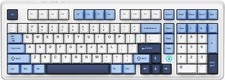 NACODEX Ajazz AK980 Blue White Wireless Mechanical Gaming Keyboard,Tri-Mode BT5. picture