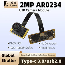 120FPS Global Shutter USB Camera Module 2MP 1080P AR0234 90° Color Fixed Focus picture