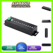 StarTech 10-Port Industrial USB 2.0 Hub Rugged TAA USB210AIND-USB-A-HUB picture