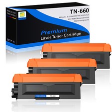 3PK TN660 TN-660 Toner Cartridge for Brother DCP-L2520DW DCP-L2540DW HL-L2380DW picture
