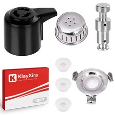 1 Set Pressure Cooker Steam Release Valve Repair Kit, Float Valve + Anti-Bloc... picture