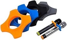 4 PCS Rubber Microphone Anti-roll, Anti-Fall and Anti-Slip Sleeve KTV Microphone picture