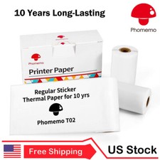 White Self-Adhesive 10yrs Long-Lasting Thermal Sticker Paper for Phomemo T02 M02 picture