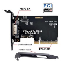PCI-E X8 to PCI-E 5.0 MCIO 8i 74Pin SFF-TA-1016 Adapter for Expansion Graphics picture