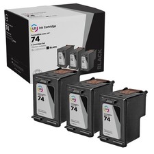 LD Replacement Replacement Ink Cartridges for HP CB335WN (HP 74) Black (3 pack) picture
