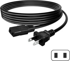 8ft 2-Prong Square Power Cable for Vintage Korg Keyboards for Roland Equipment picture