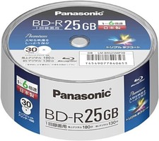 Panasonic 6x BR disc single layer 25GB spindle 30 pieces LM-BRS25 2set NEW Japam picture