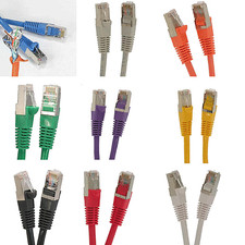 lot 10 x 1/2'FT cat5'e Network Giga Lan Patch Ethernet Shield Cable 350Mhz Mold picture