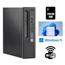 HP EliteDesk 800 G1 USDT Desktop Computer 16GB RAM 240GB SSD Wi-Fi Windows 11 Pr picture